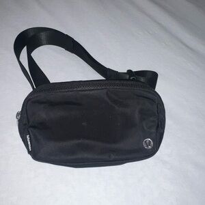 lululemon athletica Black Nylon Crossbody Belt Bag